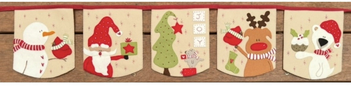 Santa's Bunting - Fabric Kit