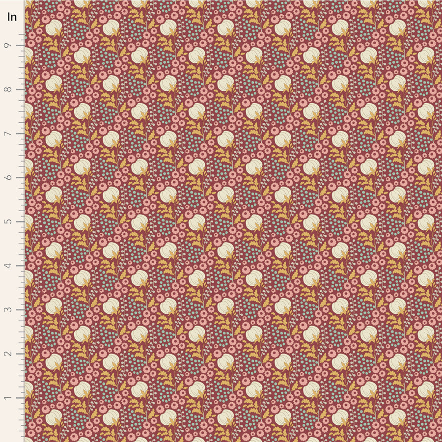 Tilda - Sanctuary - Cottonfield Maroon