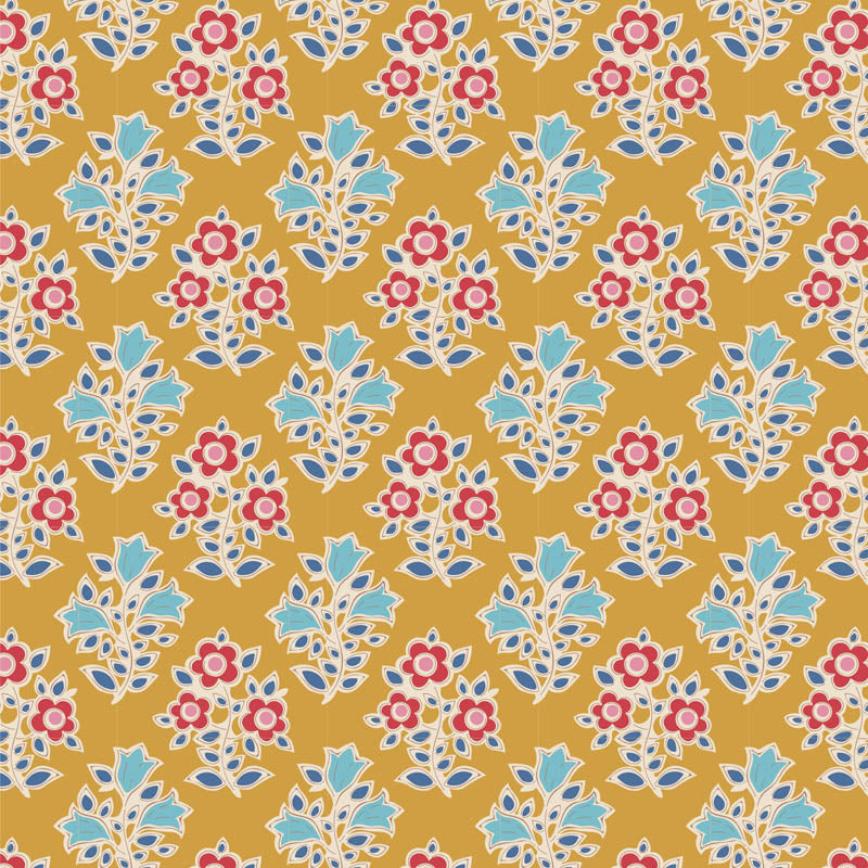 Tilda - Jubilee - Farm Flowers Mustard