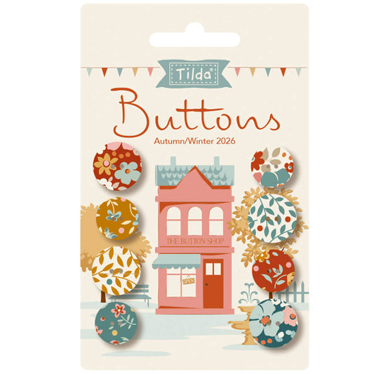 PRE-ORDER |Tilda Village Life Buttons – Autumn