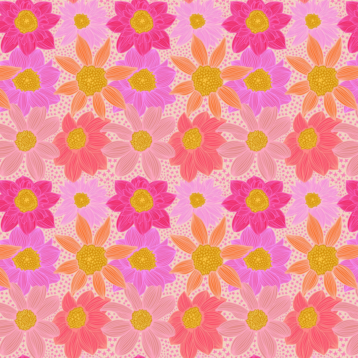 Jumpstart Stars & Stripes Pink – Anna Maria Textiles