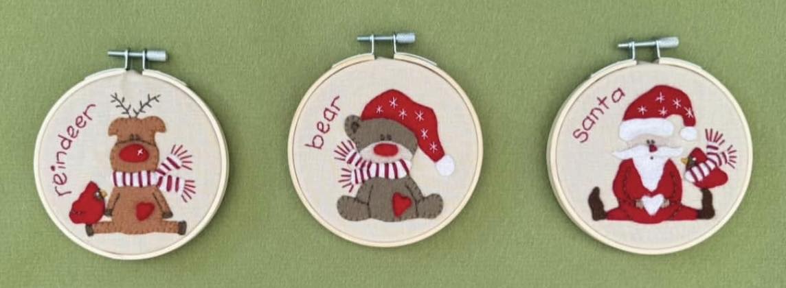 Christmas Embroidery Hoop Decoration