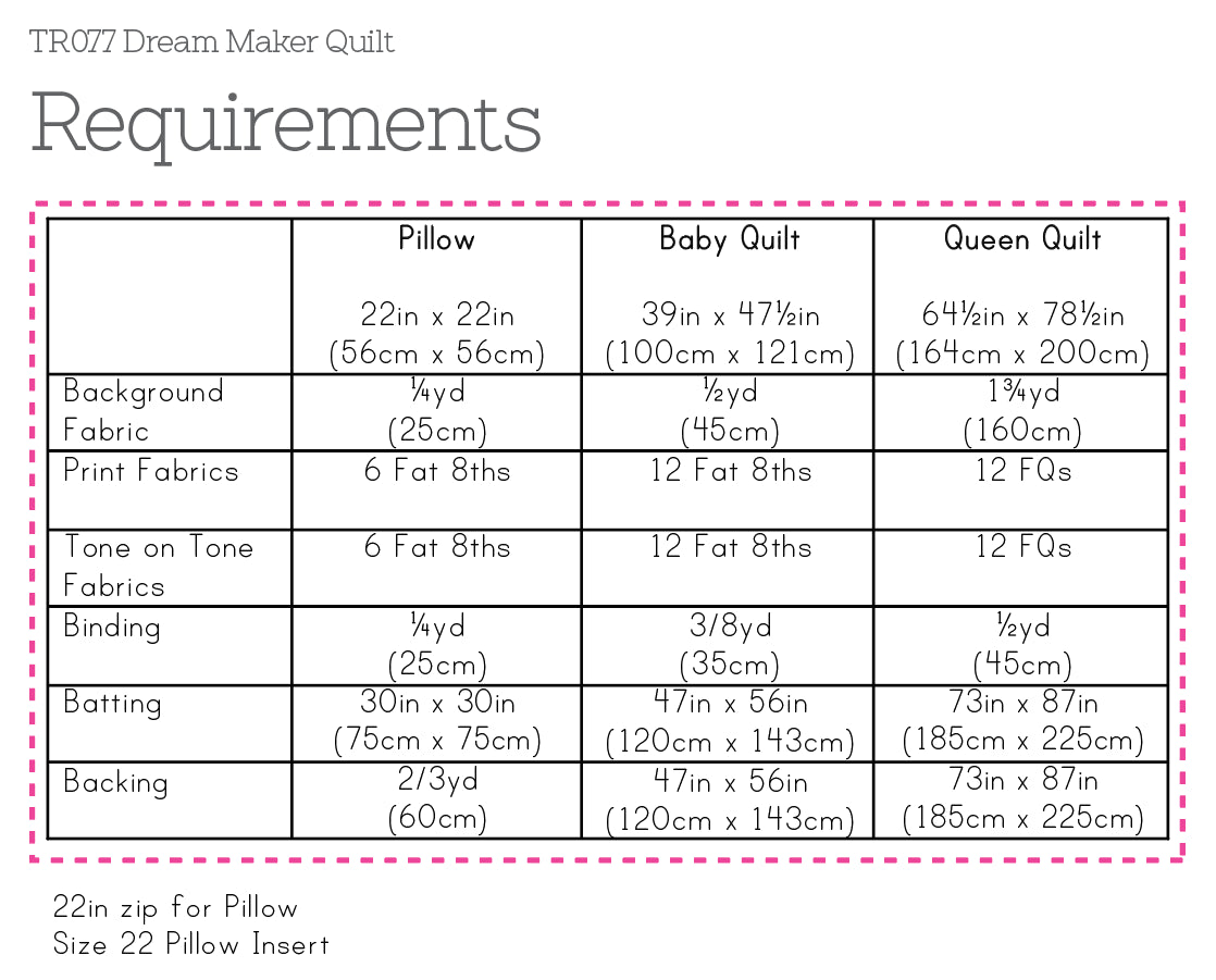 Tied With A Ribbon - Dream Maker Quilt Pattern