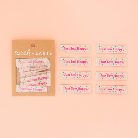 Just Sew Happy - Sewing Woven Clothing Label Tags