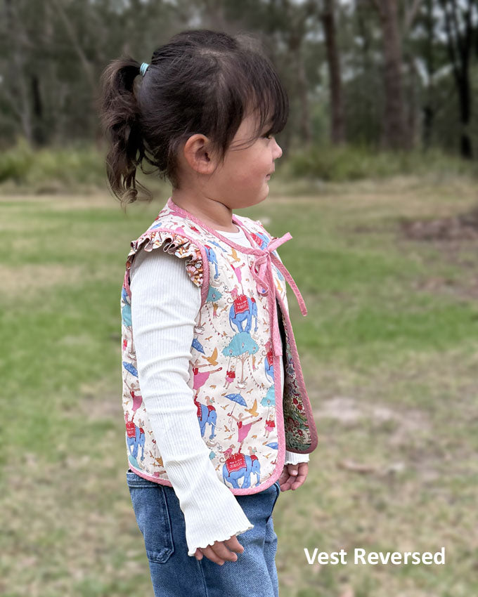 Melly & Me - Harmony Patchwork Vest Girls Pattern