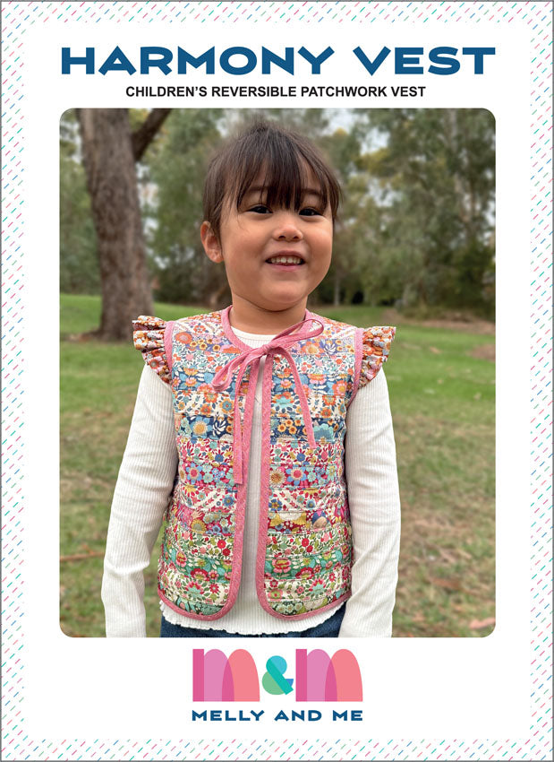Melly & Me - Harmony Patchwork Vest Girls Pattern